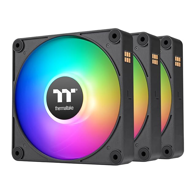 Thermaltake CT120 EX ARGB Sync Ventilador de PC (paquete de 3 ventiladores), con
