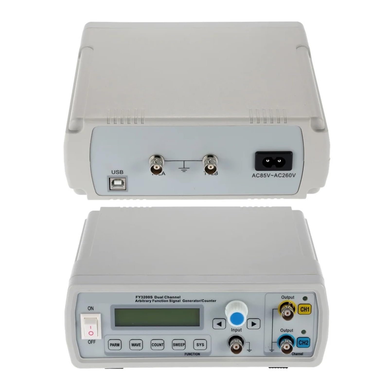 Generador De Funciones DDS Digital Señal Alta Precisión Frecuencia Doble Canal Onda Sinusoidal 12 Bits 250 MSa/s24 MHz Estable Y Fiable