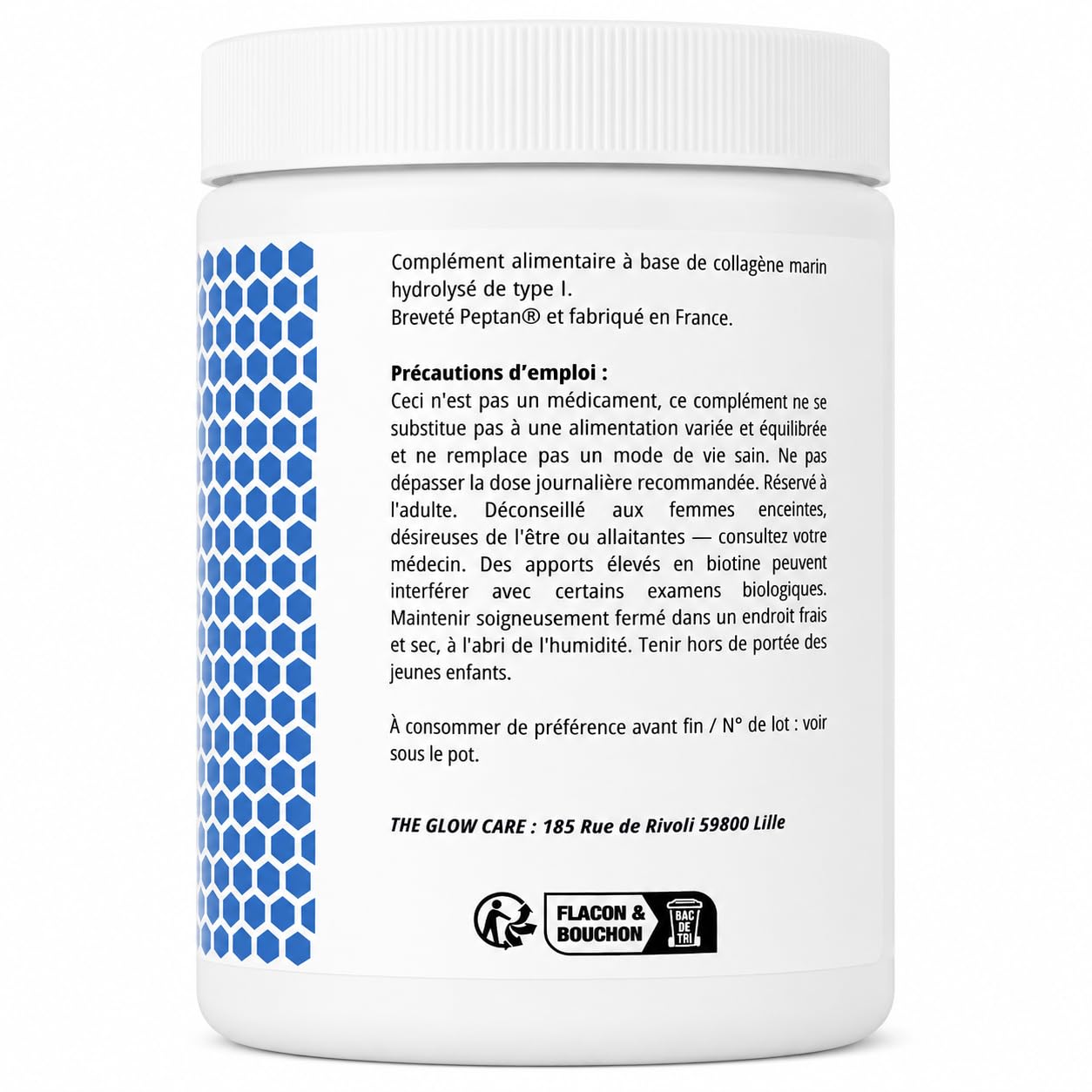 Collagène Marin Peptan® en Poudre, Goût Neutre, 240 g | Peptides de Type I, Soutien Peau, Soutien Cheveux, Soutien Articulations