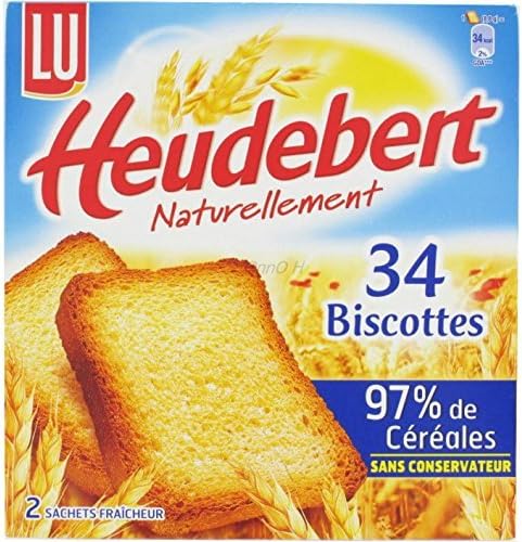 Lu - Biscottes Heudebert (French Rusks) From France 10.6oz (2 PACK)