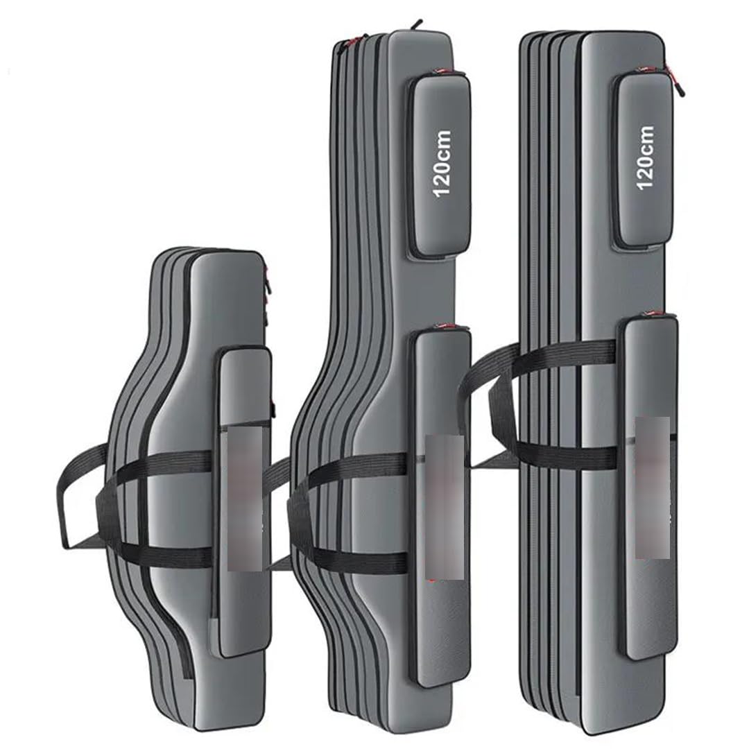 Suwequest Borsa multifunzionale per canna da pesca a ventre impermeabile 2 3 strati 70 CM 130 CM borsa per attrezzi da pesca borsa per attrezzatura da pesca, 2 strati 100 cm 650