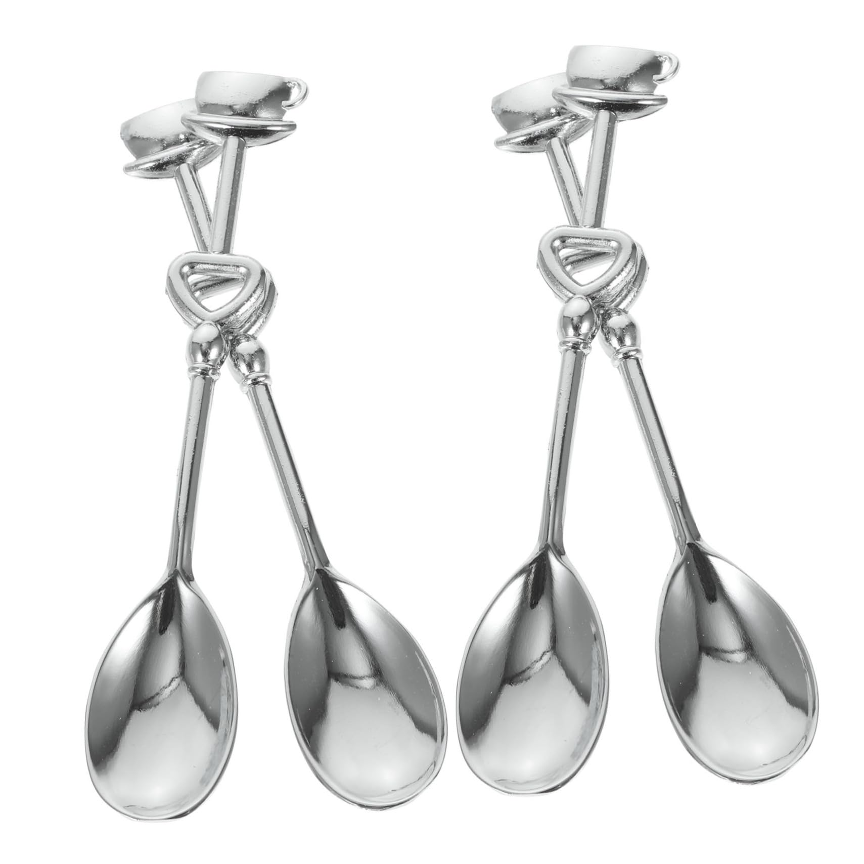 DECHOUS 24pezzi Cucchiai Inossidabile Per e Dessert Design Per Matrimonio e Compleanni Facili e Sicuri Usare Colori Assortiti