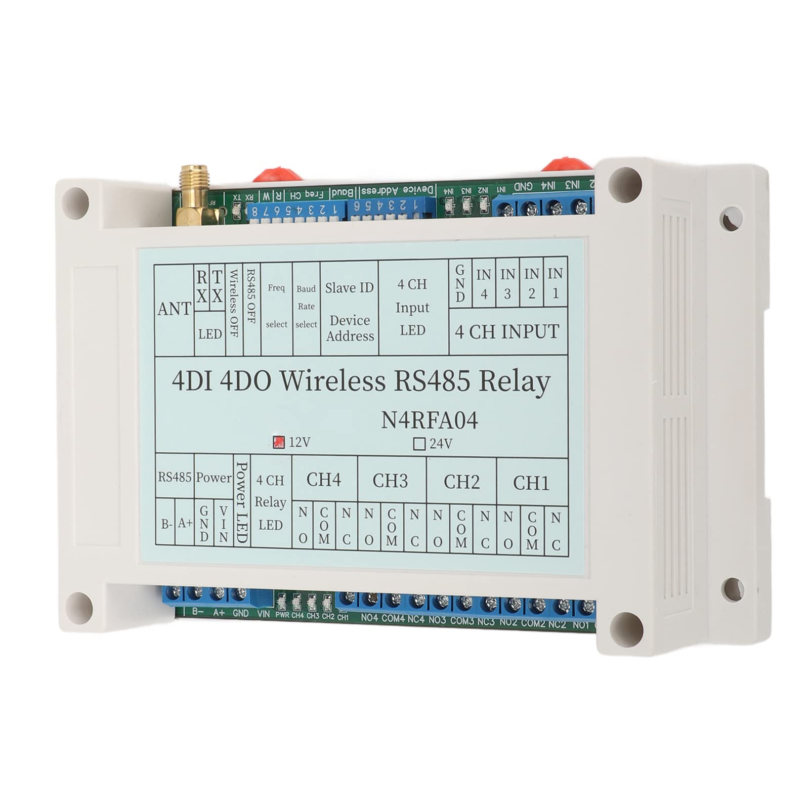 Jeffergarden Funk Relais Modul Sender 4 Kanal Fernbedienung Board for (12V)