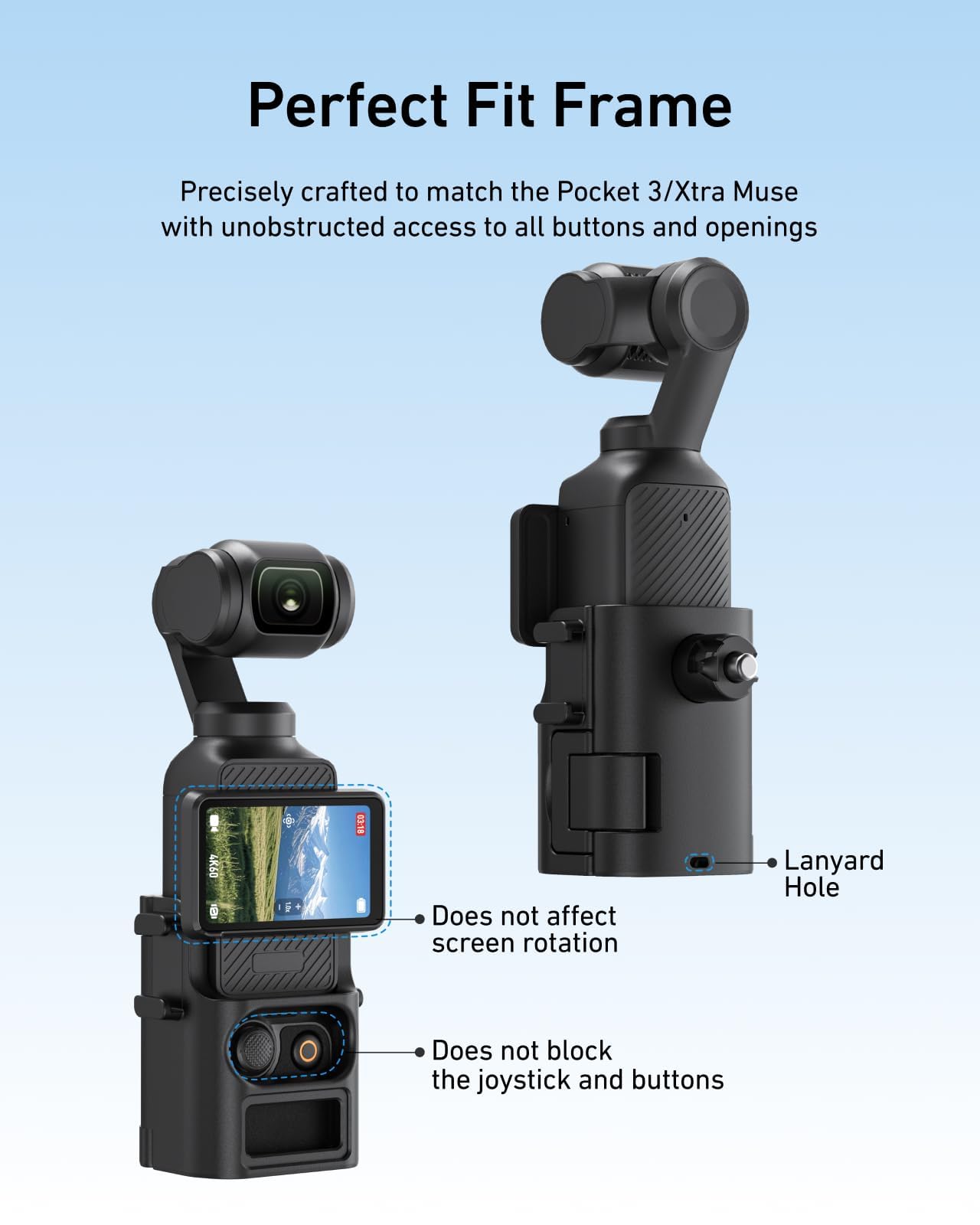 Soporte de clip para mochila de liberación rápida para DJI Osmo Pocket 3/4/Xtra Muse, soporte de liberación rápida con una sola mano para exteriores POV DJI Osmo Pocket 3/4/Xtra Muse, accesorio de