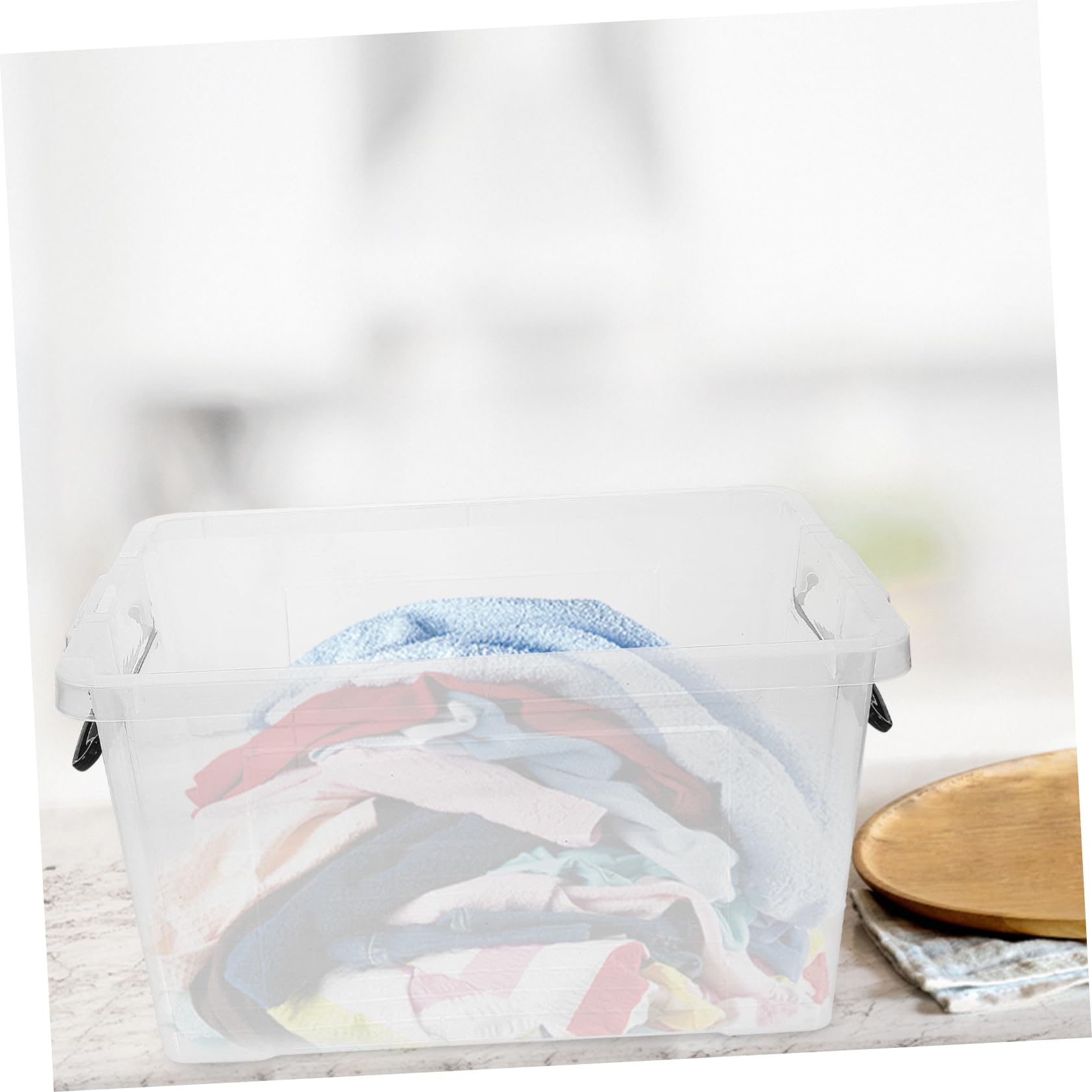 STOBAZA Aufbewahrungsbox Mit Deckel Aus Kunststoff Organizer Für Bett Groß Für Kleidung Und Kleinteile Stabil Und Wiederverwendbar