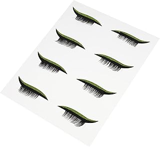 SOESFOUFU 4 Pares De Calcomanías Temporales Para Delineador De Ojos Pestañas Postizas Waterproof