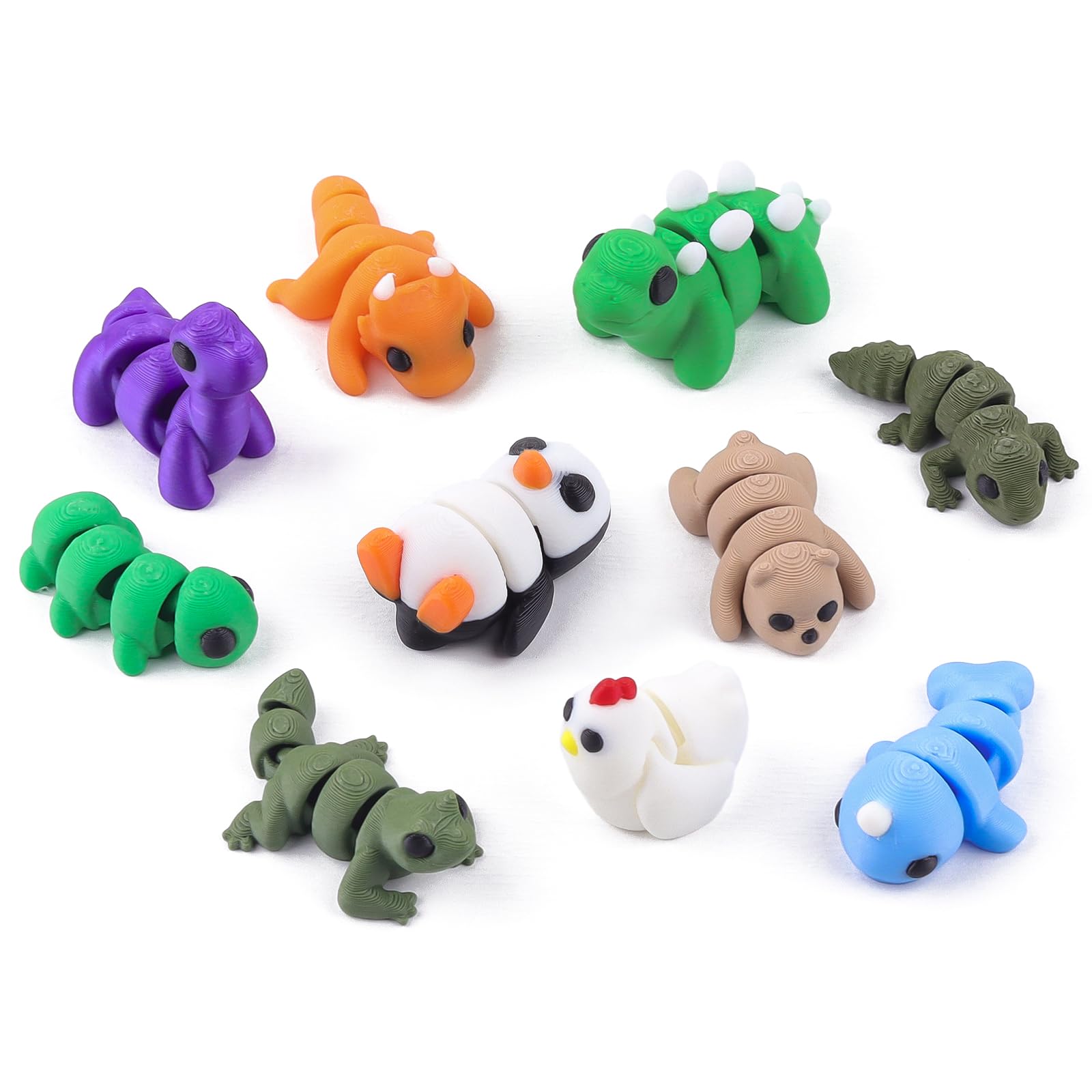 3D-gedruckte Eidechsen Figur - Bewegliches Reptilien Spielzeug Für Kinder