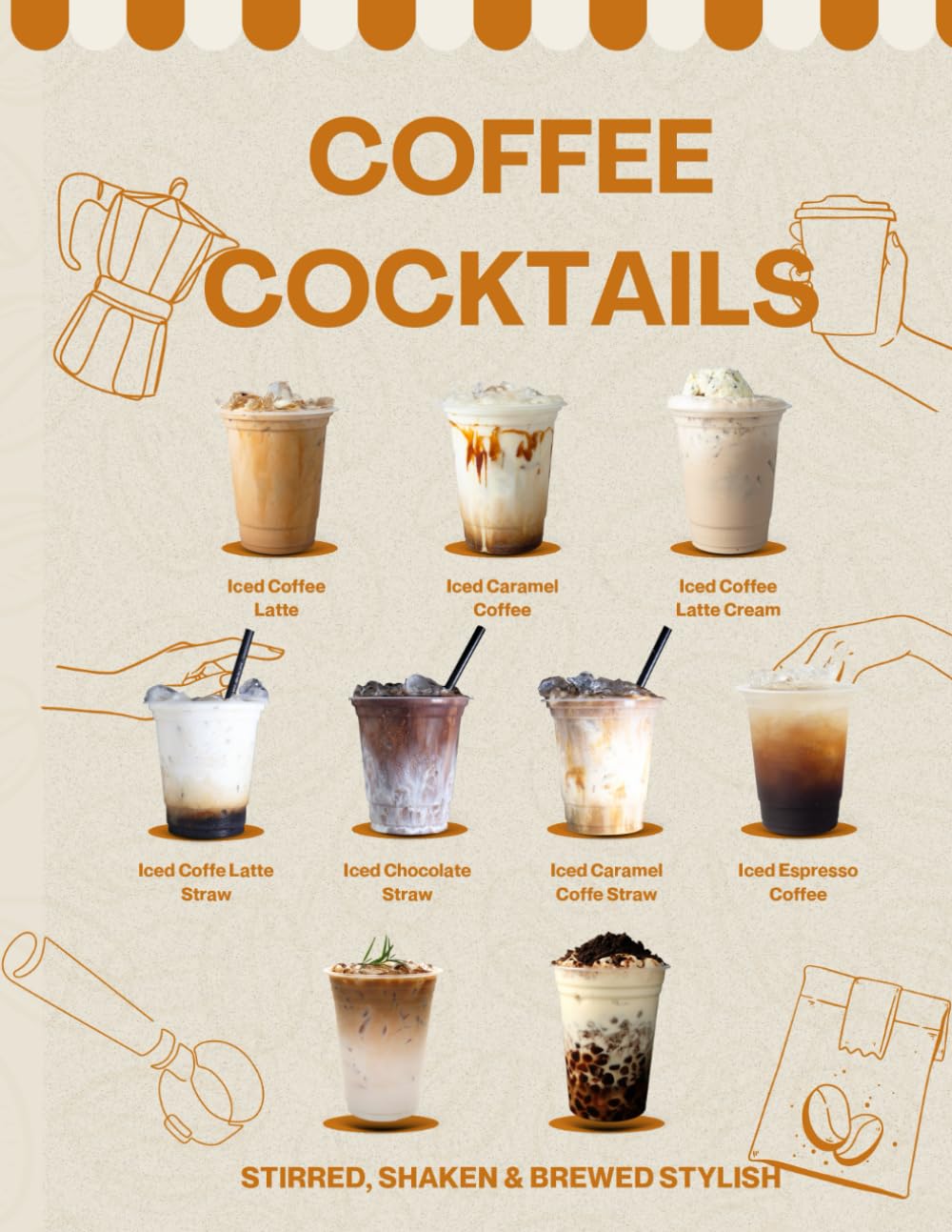 Stylish Coffee Cocktails : Stirred, Shaken & Brewed
