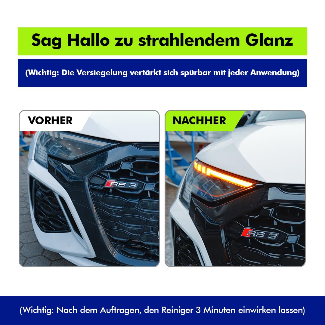 CleanTruck® HighPower Shampoo Auto – Profi Autoshampoo mit Heidelbeerduft | Kraftvolle Reinigung für Lack, Felgen & Kunststoff | Entfernt Bremsstaub, Öl & Insekten | 5L Konzentrat = 100L