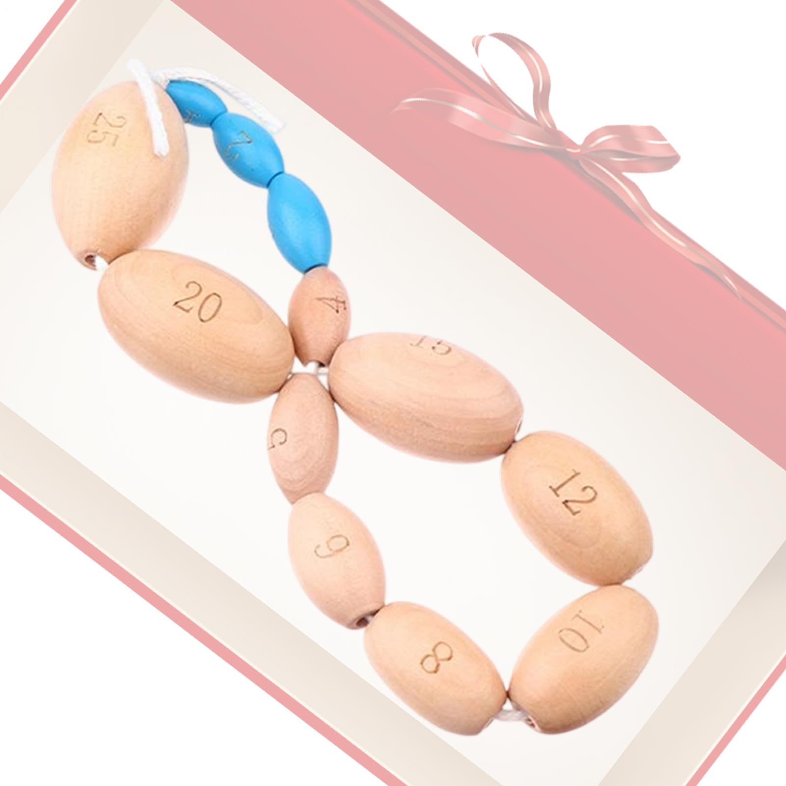 Orchidomètre de Prader | Outil d'Échelle Endocrinienne en Bois,Appareil de Mesure Testiculaire - pour Endocrinologue Pédiatre Hôpital Clinique Maison Laboratoire Enseignement