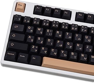 129 Keys PBT Keycaps Dye Sub Cherry Profile Inukuma Japanese Keycaps Fit for 61/64/87/104/108 Cherry Mx Switches Mechanical Keyboard
