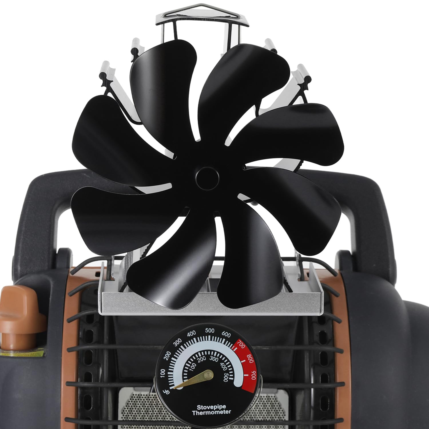 Tomersun Wood Stove Fan 8 Blades Heat Powered