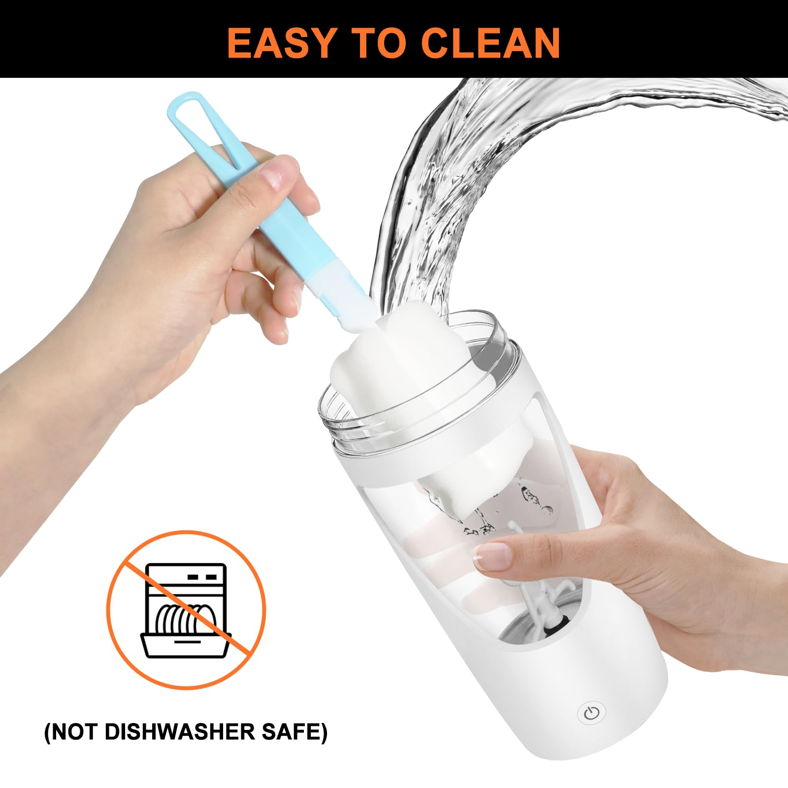 Shaker électrique de protéines de 700 ml avec stockage de suppléments, shaker pour boissons protéinées rechargeable par USB C, fabriqué en Tritan, puissant pour des boissons protéinées lisses, sans