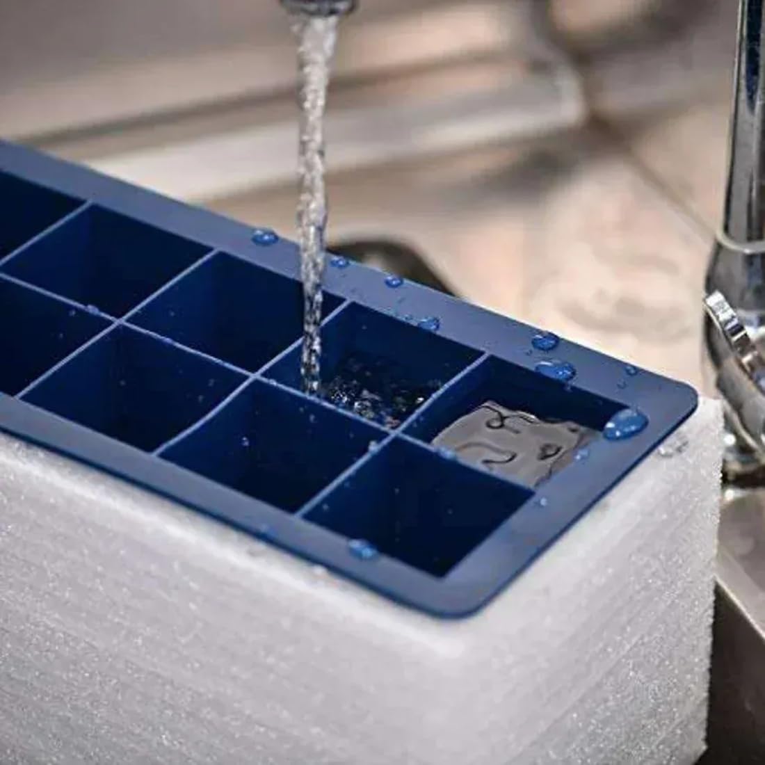 Stampo per Ghiaccio Quadrato in Silicone Rilascio Facile Premium