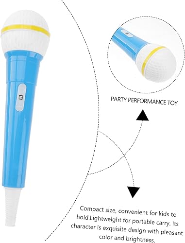 VICASKY Portable Plastic Microphone Toy Musical Toy for Boys and Girls Stage Performance Props