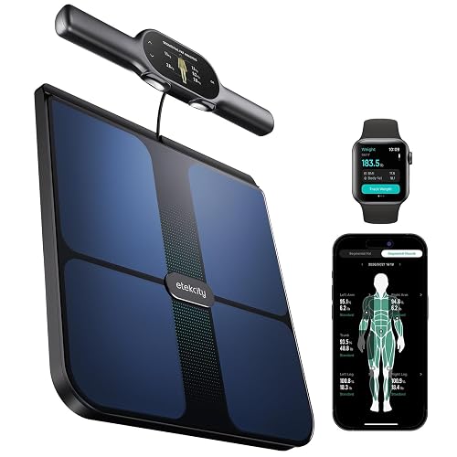 Etekcity WiFi 8-Electrode Smart Scale for Body Weight and Fat | Body Composition Scale with Color Handle Displ