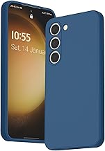 Vancle Case for Samsung Galaxy S23 5G, Premium Silicone Cases, Full Protection Camera Lens, Scratches and Drops Resistant Protective Case for Samsung Galaxy S23 5G 6.1 Inches, Navy Blue
