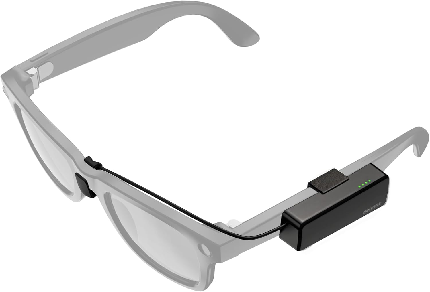 On-the-Go Battery Pack for RayBan Meta Glasses, Ultra-Light Wearable Mini Power Bank for Wayfarer, Headliner, Skyler, Portable Charger Accessory for Meta AI Glasses with USB-C, Fast Charging