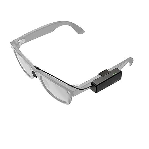 On-the-Go Battery Pack for RayBan Meta Glasses, Ultra-Light Wearable Mini Power Bank for Wayfarer, Headliner, Skyler, Portable Charger Accessory for Meta AI Glasses with USB-C, Fast Charging