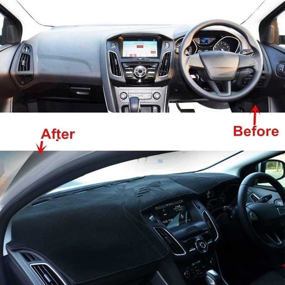 Alfombrilla Protectora para el salpicadero del Mercedes Benz Clase S S300 S320 S400 S500 S600 W221 2006-2013,Almohadilla Protectora a Prueba de luz para el Panel de Instrumentos Central