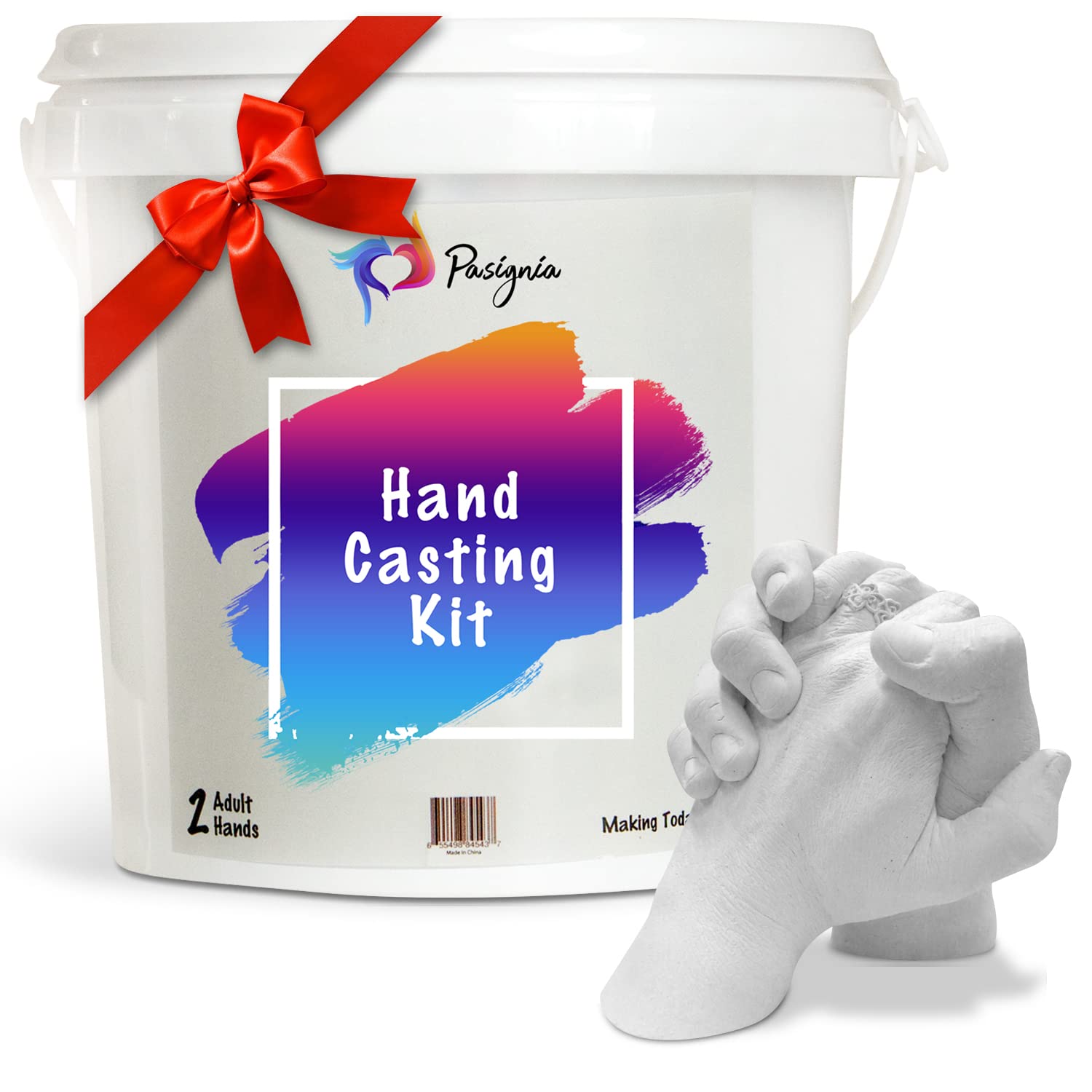 Hands Casting Kit for Couples, Adults, Keepsake DIY Plaster Statue