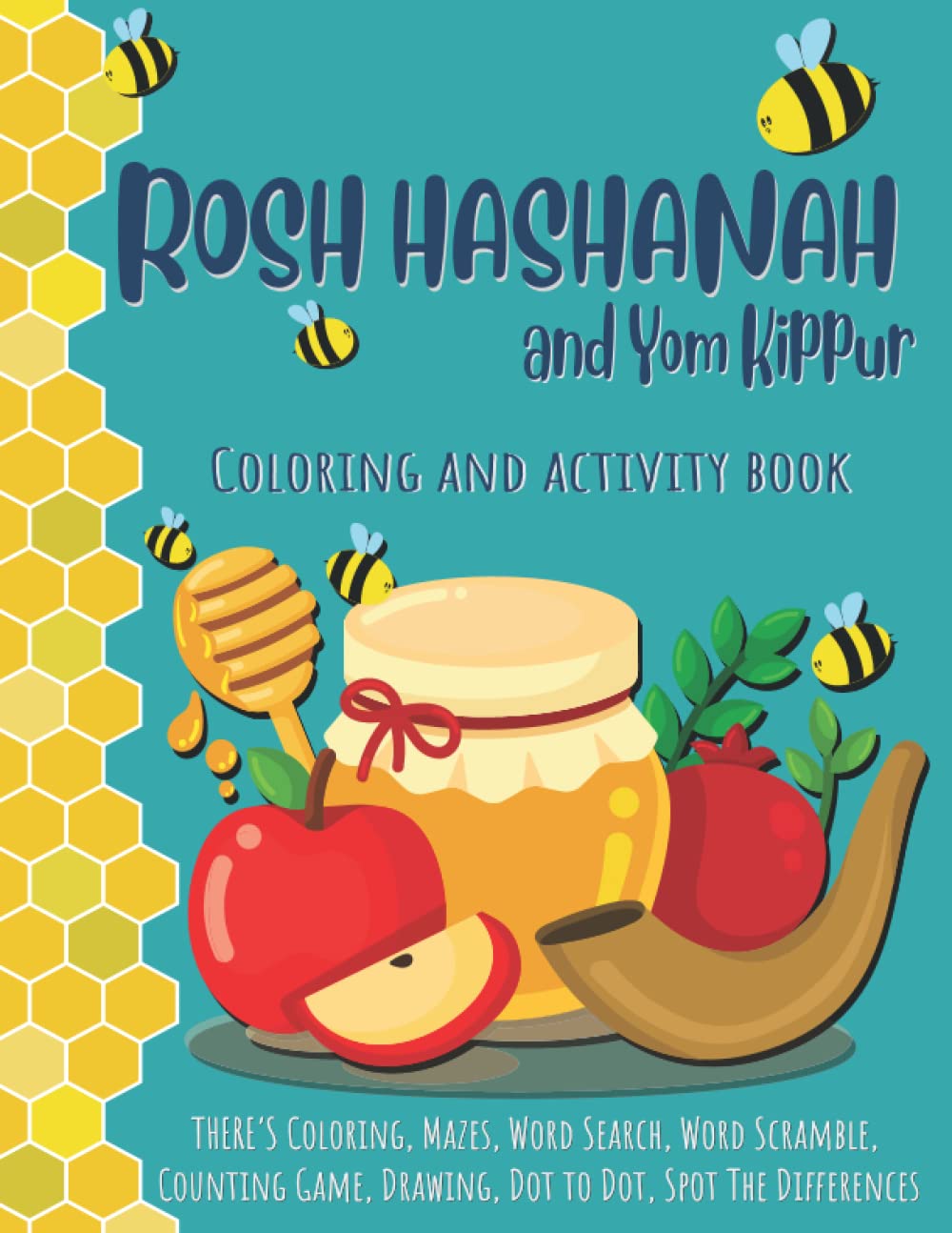 Buy Rosh Hashanah And Yom Kippur Coloring And Activity Book For Kids