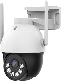 Crystal Vision 3MP Pan and Tilt Floodlight & Two Way Audio Outdoor Camera (Pan-Tilt Indoor & Outdoor Camera)