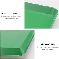 Vista 4 de Sartén de repuesto para perros, jaula verde para accesorios para cajas de bandeja para orinal, hurón urinario, caca en S, jaulas de inodoro, bandeja