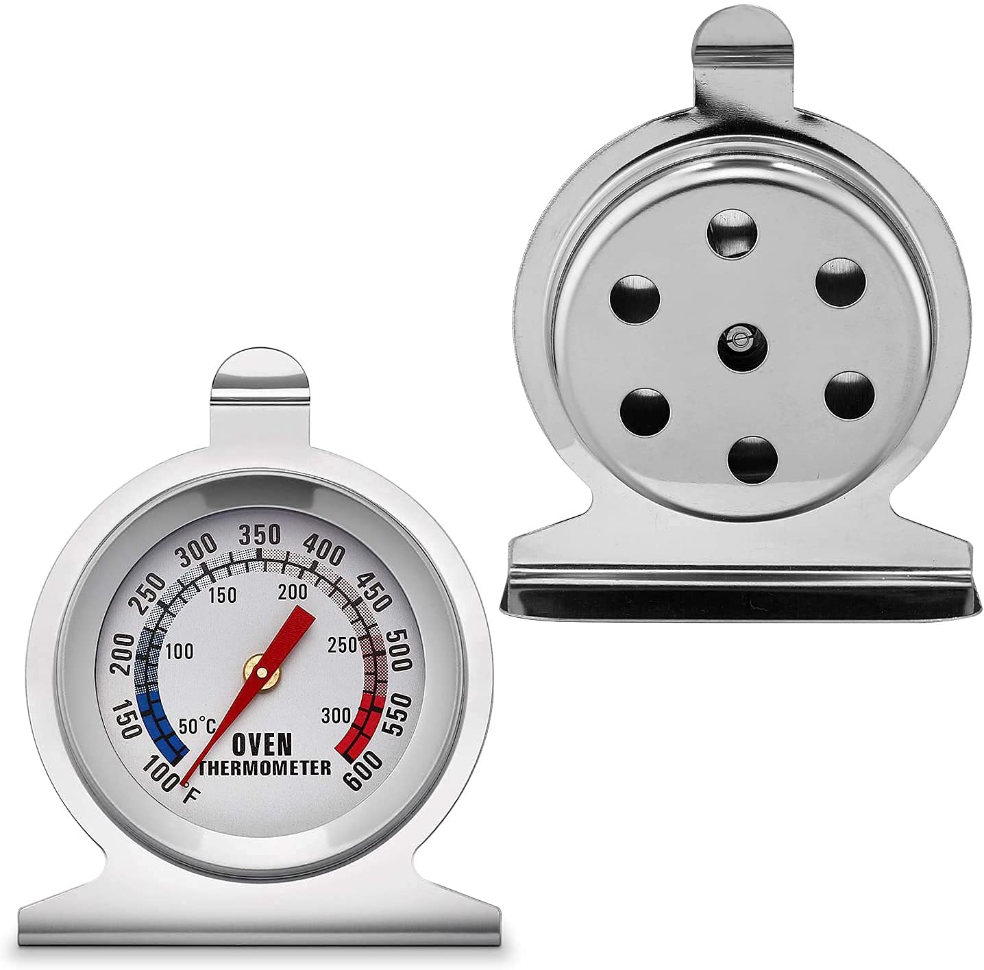 T H Bake Ware Oven Thermometer With Instant Read,2-Inch Stainless Steel Grill Thermometer