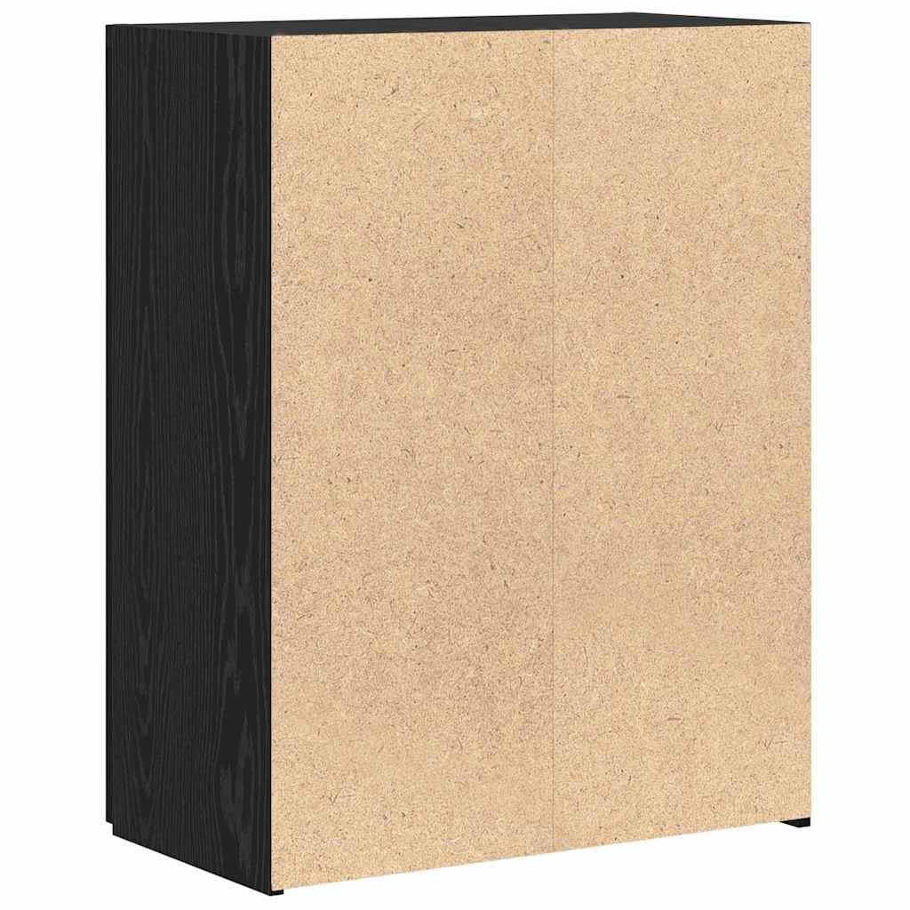 Büroschrank zur Aktenaufbewahrung Stauraum Schrank für Büroorganisation Aktenschrank mit Türen gegen Staub aus Holzwerkstoff in Artisan-Eiche 70x32x77.5 cm