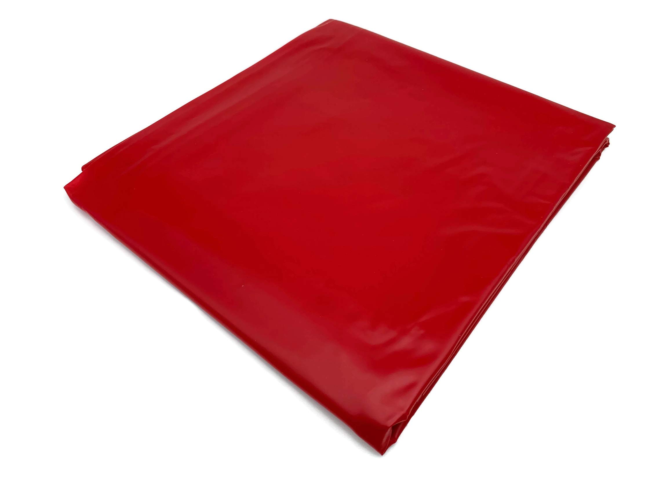 Exoda drap de protection étanche en rouge en vinyle lavable jusqu'à 30 degrés résistant à l'huile idéal pour jeux aquatiques polyvalent sans latex