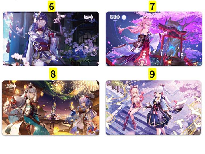 Amazon.co.jp: 原神 鍾離 タルタリヤ デスクマット 公式正規品 マウス