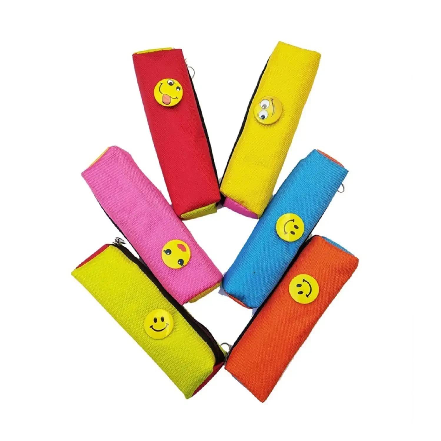 ShubhKraft Return Gift for Kids Girls/Smiley Stationery Pouch/Pencil Cases with Zip Closure for Kids Boys & Girls (Pack of 6, Multicolor) (B0BCQVLQ3M) Amazon Price History, Amazon Price Tracker