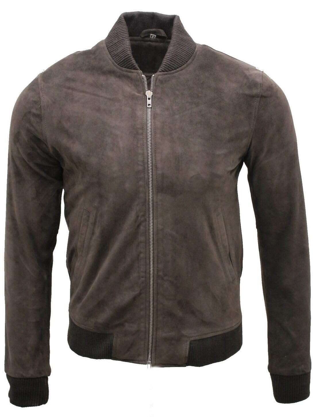 Men's Varsity Suede Brown Leather Bomber Jacket 3XL
