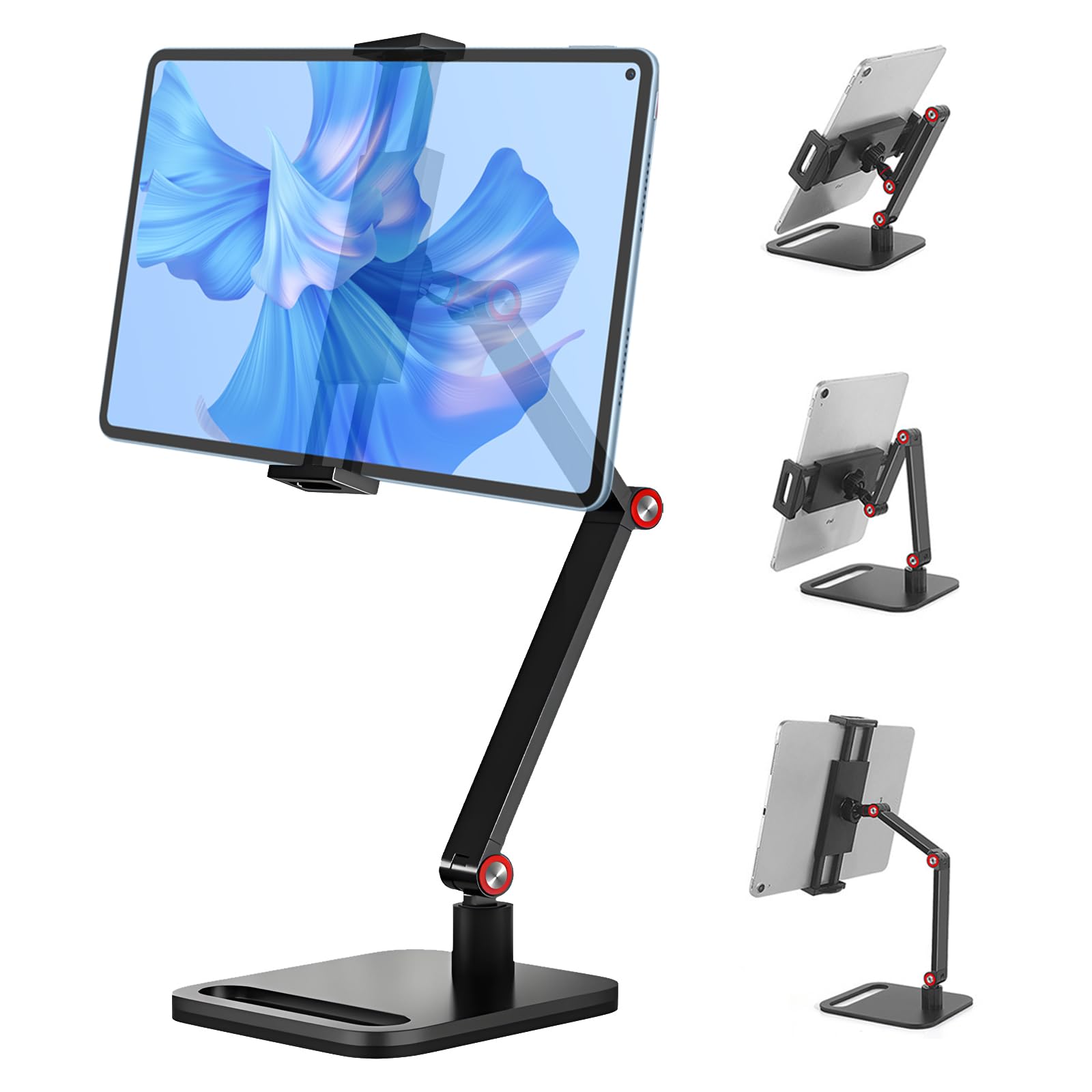 Supporto Monitor Portatile 12-17,3" Universale Estensibile Telefono Cellulare Tablet Tavolo Girevole 360° Regolabile