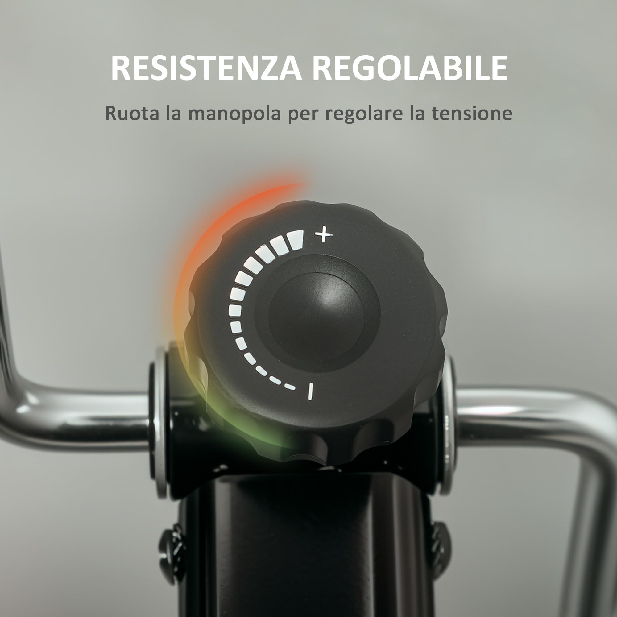 SPORTNOW Pedaliera Riabilitazione Pieghevole per Gambe e Braccia, Cyclette Riabilitativa per Anziani con Schermo LCD, Pedali Massaggianti, Altezza Manubrio Regolabile, Nero