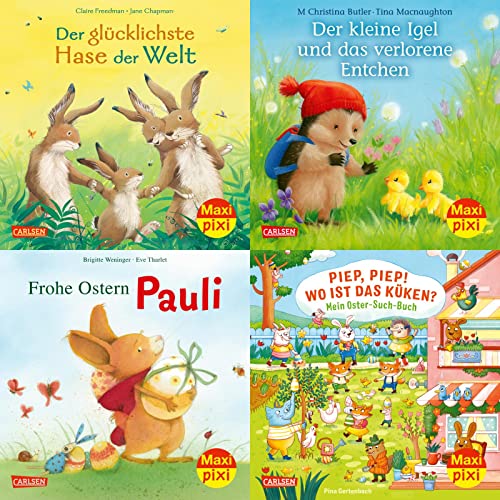  Maxi-Pixi-4er-Set 102: Endlich Frühling! (4x1 Exemplar): 4 Minibücher für Kinder ab 3 Jahren