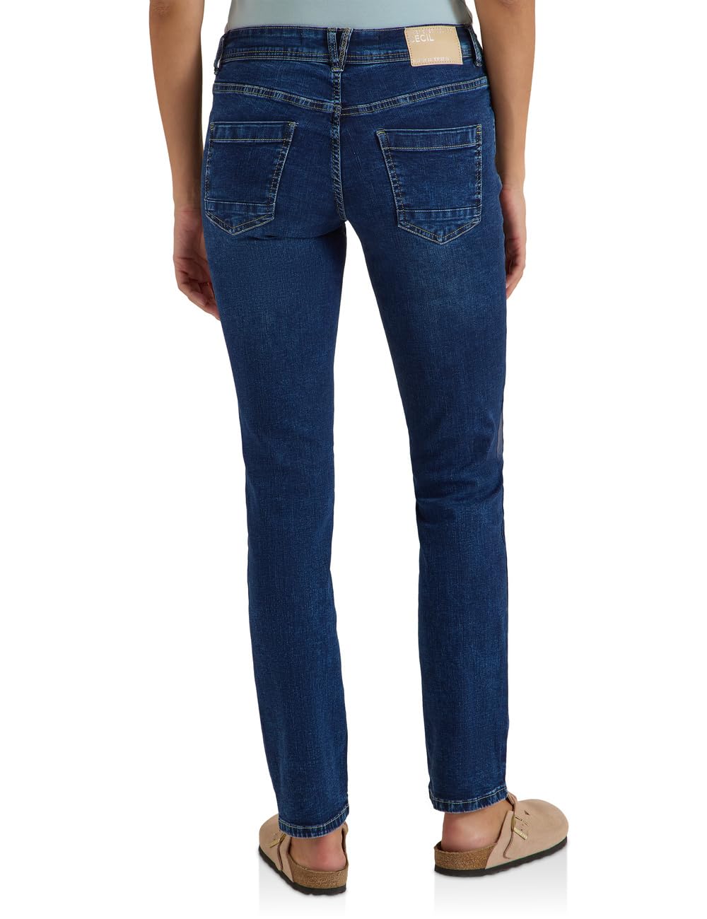 Cecil - 3818662, Jeans a Vita Media, Gamba Dritta, vestibilità Casual Donna