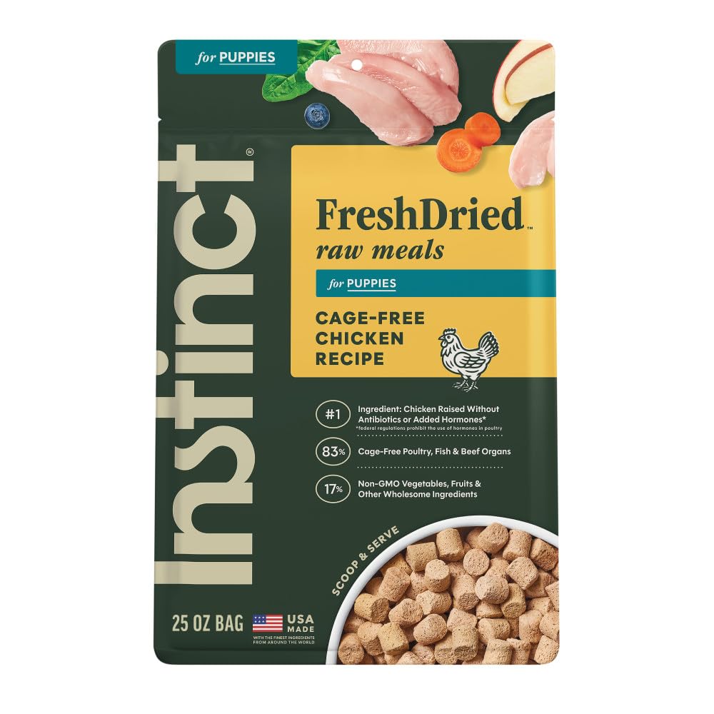 Raw Meals Freeze-Dried Puppy Chicken Dog Food, 25 oz. Bag