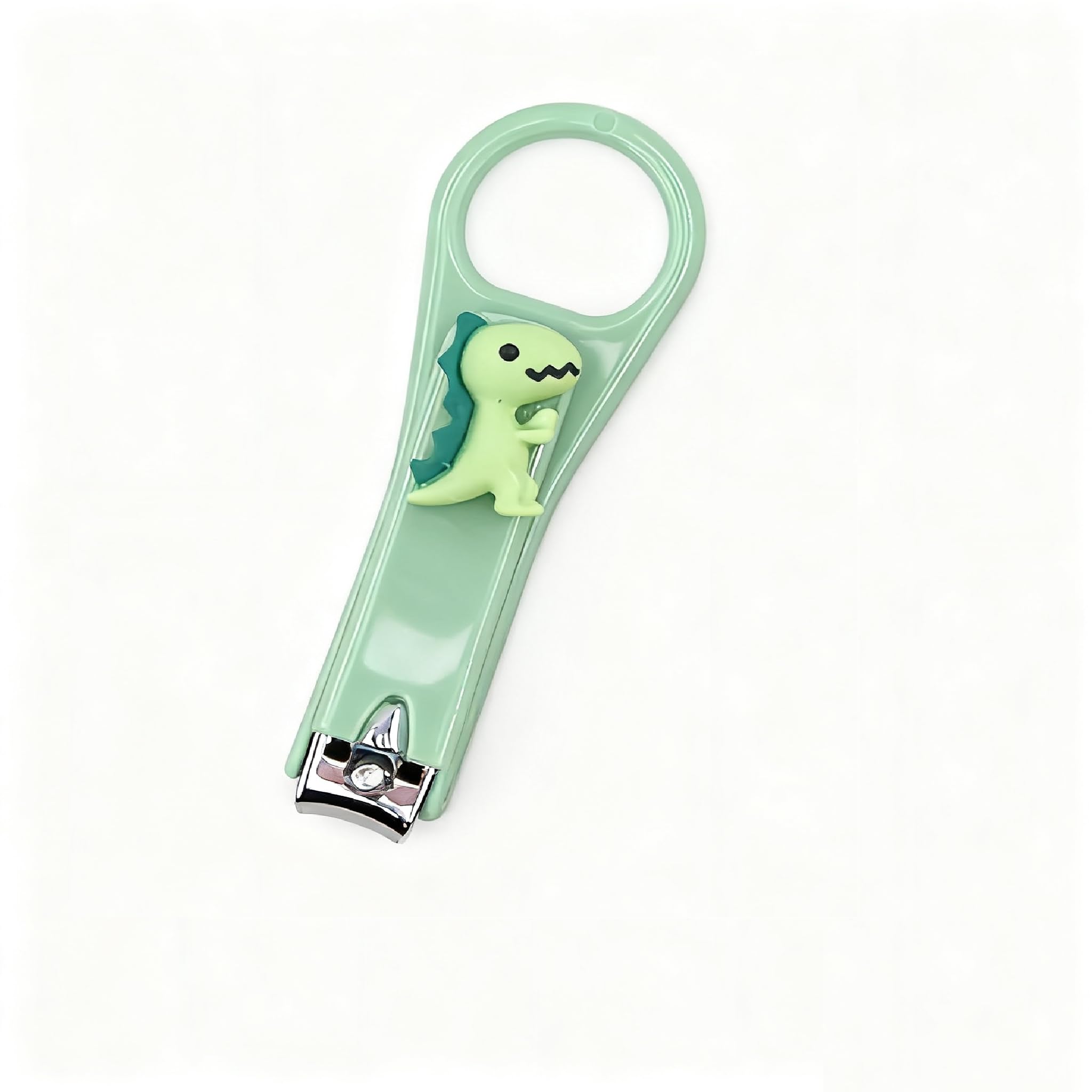 Premium Nail Clippers, Cute Nail Care Kit Sturdy Nail Trimmer Fingernail Clippers for Girls Gift Kids,Skinny Dinosaur