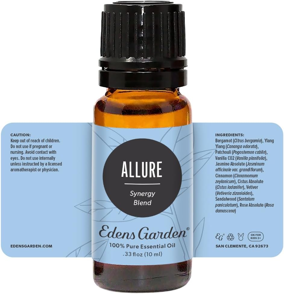 Edens Garden Allure Essential Oil Blend- 100% Pure Premium Grade, Undiluted, Natural, Therapeutic, Aromatherapy, The Best for Diffusing Candle, Laundry, Hair 10 ml (.33 fl oz) - Image 10