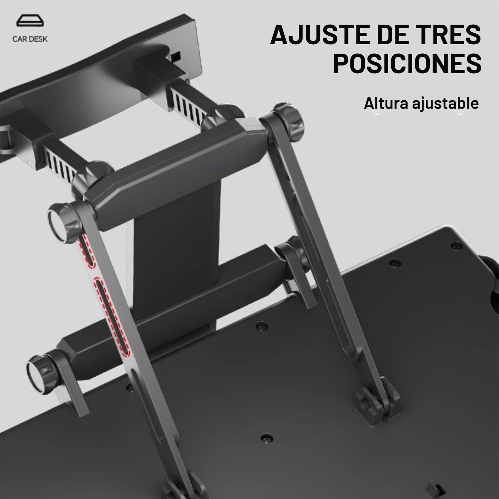 Mesa Coche, Mesa Portátil con Bandeja para Asiento de Automóvil, Mesa para Asiento Trasero de Automóvil, Escritorio Ajustable para Computadora Portátil con Respaldo de Asiento