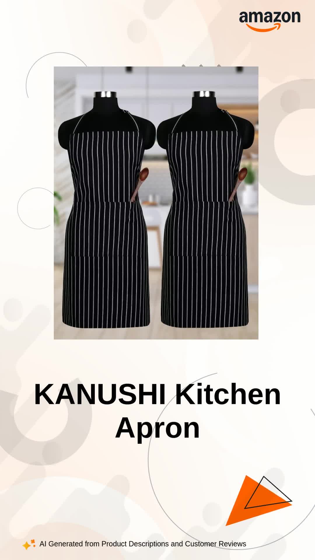 Kanushi Watch KANUSHI Kitchen Apron on Amazon Live