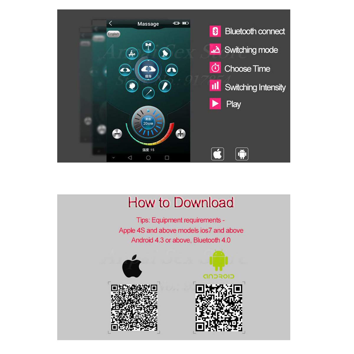 Estim gerät sex mit App,Elektro Shock Analplug Analdildo Leder Penisring/Cock Ring Elektroden Zur Elektrostimulation Reizstromgerät Folter Stimulator SM Sexspielzeug für Männer Frauen Paare,S
