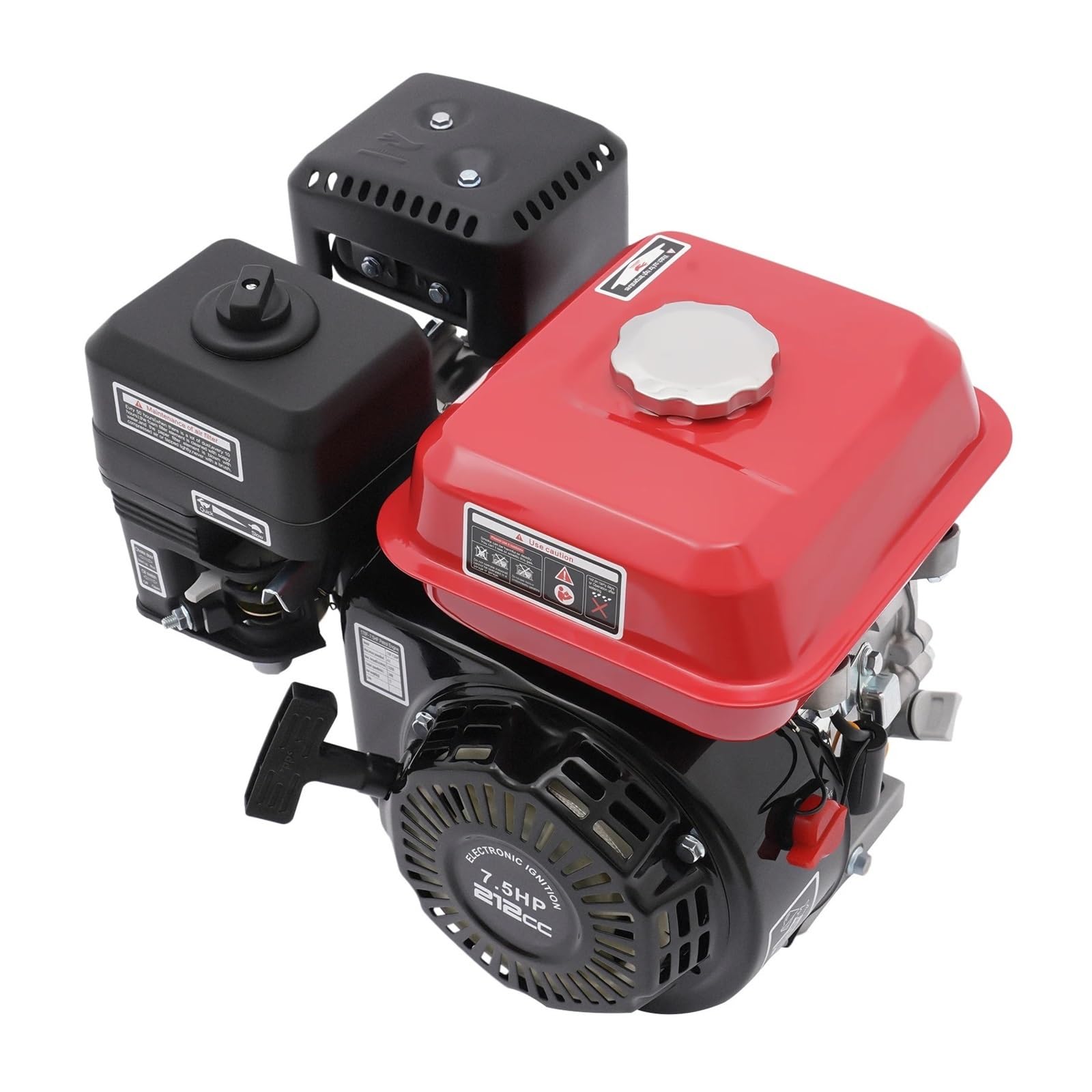 Motor De Gasolina 4 Tiempos Y 7,5 HP, Compatible con Hidrolavadoras Un Solo Cilindro 170 F, Refrigeradas por Aire Rendimiento Potente