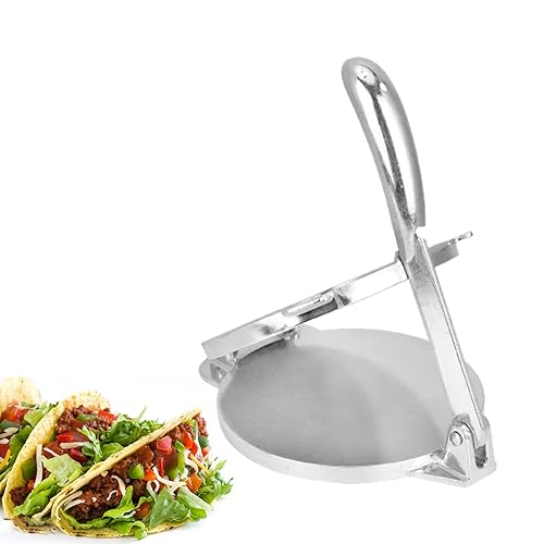 Máquina para hacer gofres, 8.7 pulgadas, máquina de prensa de tortilla plegable, prensa de pastelería, herramienta de taco y burrito, utensilios de