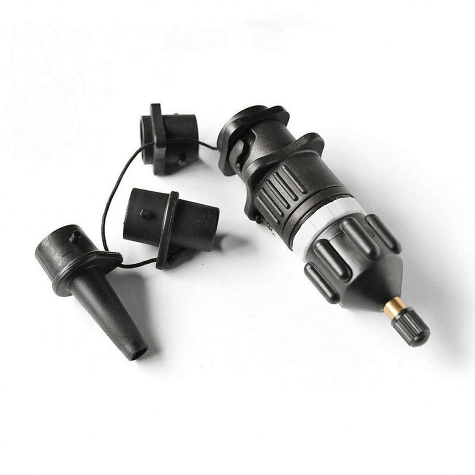 5 Pieces Air Pump Adapter Set Multifunction Nozzle Adapter with Cord Universal for Journeyers, Paddlers, Camping, Beach, Road Trips-picture-34