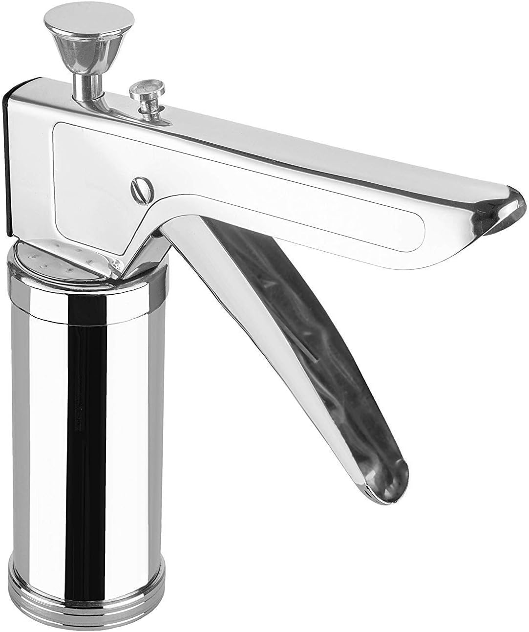 THEODORE® Stainless Steel Kitchen Press with 15 Different Types of Jalies, Murukku Maker/Bhujiya Maker/Noodles/Cookies/Namkeen/Chakali Maker/Sev Maker/Farsan Maker/Gathiya Maker.