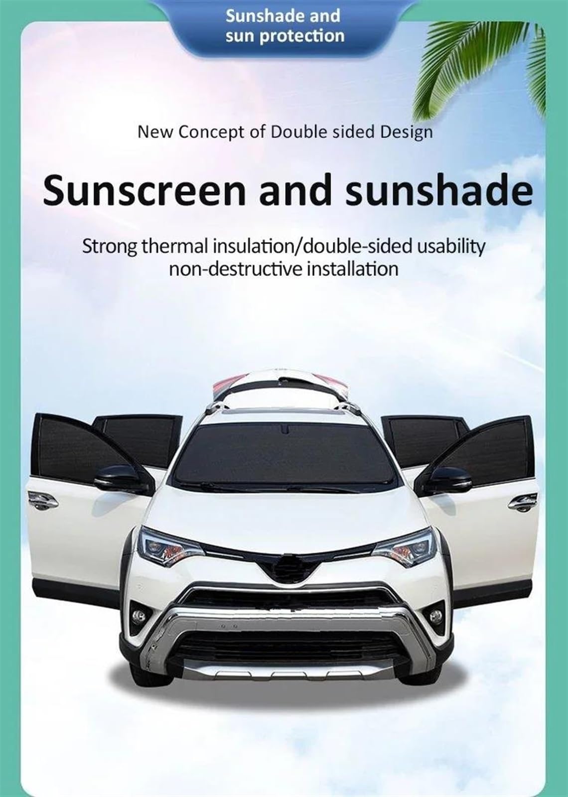 Cortinas Divisorias Coche Cubierta Parasoles Coche Versión Corta Protector Solar Ventana Almohadilla Parasol para VW para Transporter T5 SWB 2003-2011 2012 2013 2014 2015 Rayos UV Parasol(10PCS)