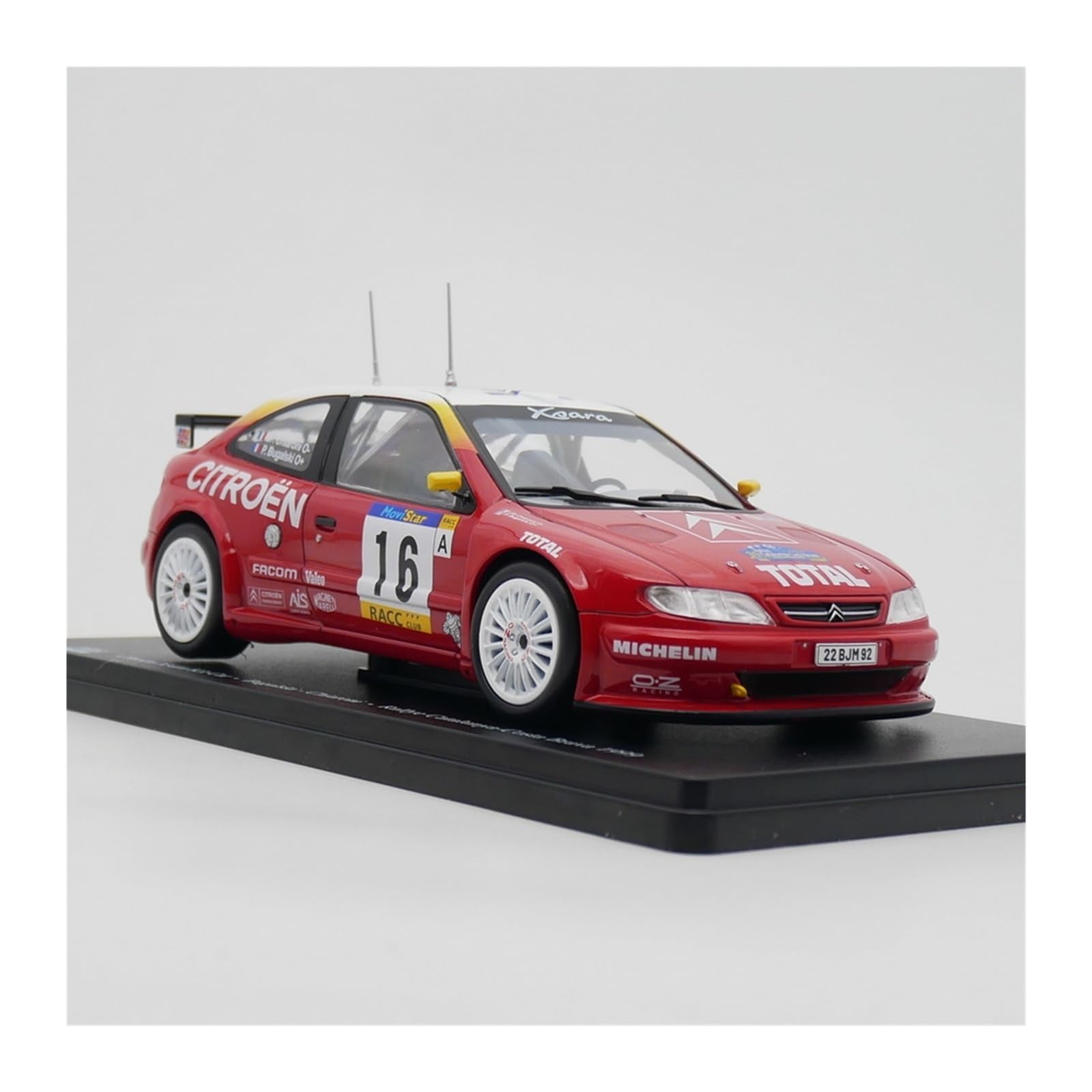 Amazon | 1:24スケール シトロエン クサラ WRC セナ ラリーカー モデル
